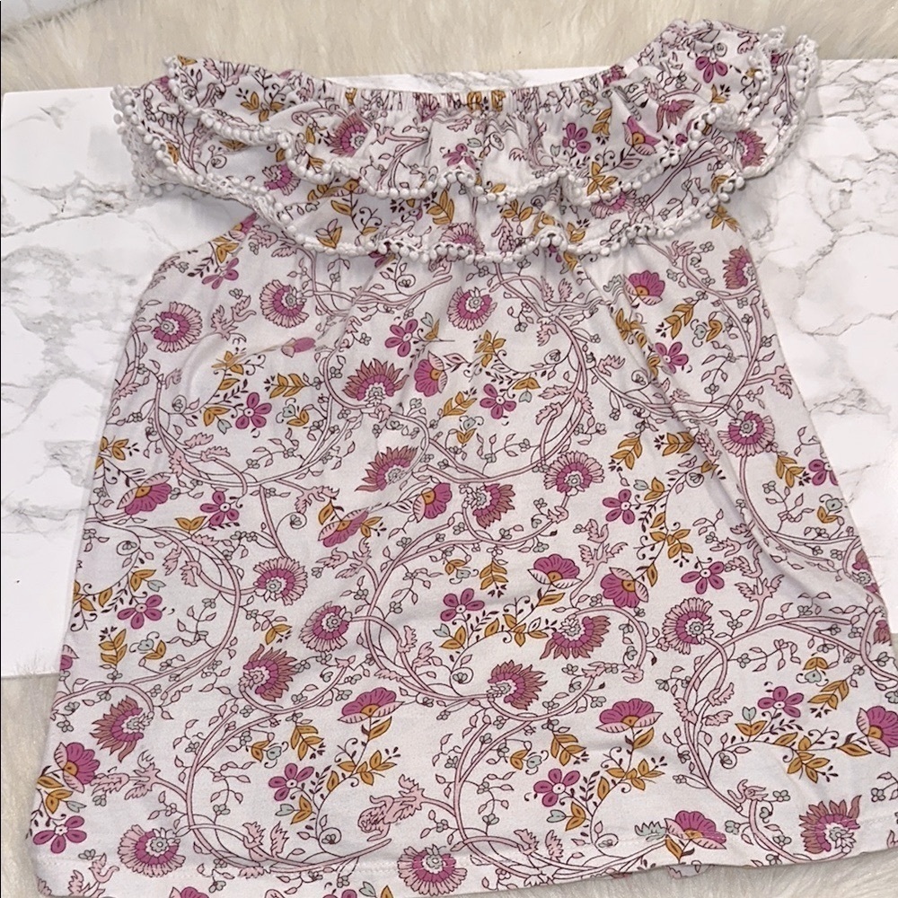 Old navy girls boho Floral Top size 10-12